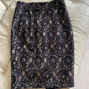ZARA Basic Lace Floral Skirt